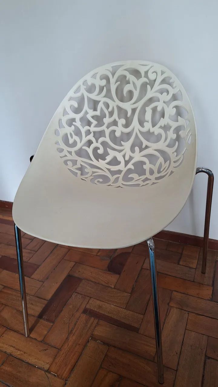 Cadeira branca colonial moderna - Foto 2