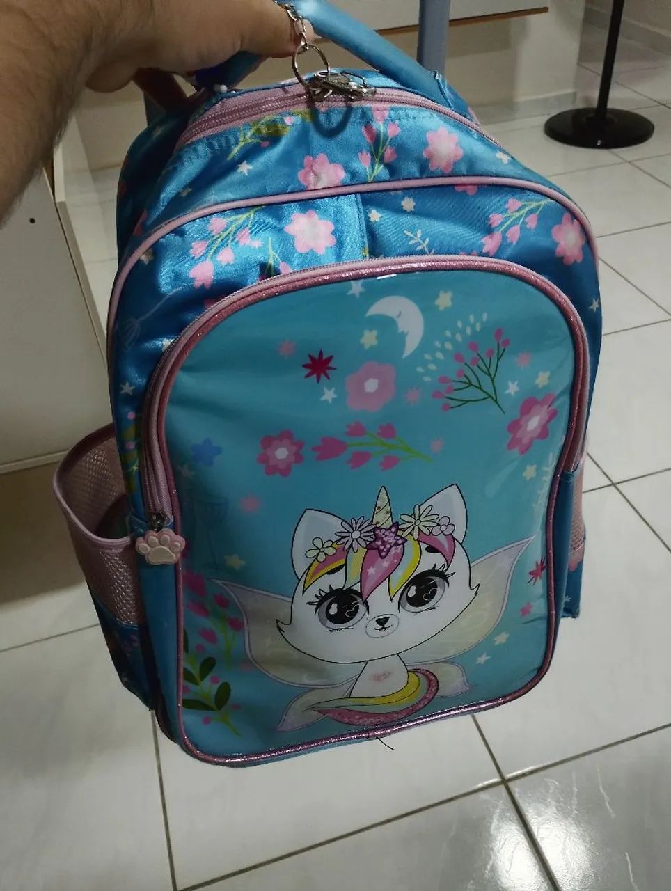 Mochila + Lancheira Infantil Feminina seminova - Foto 3