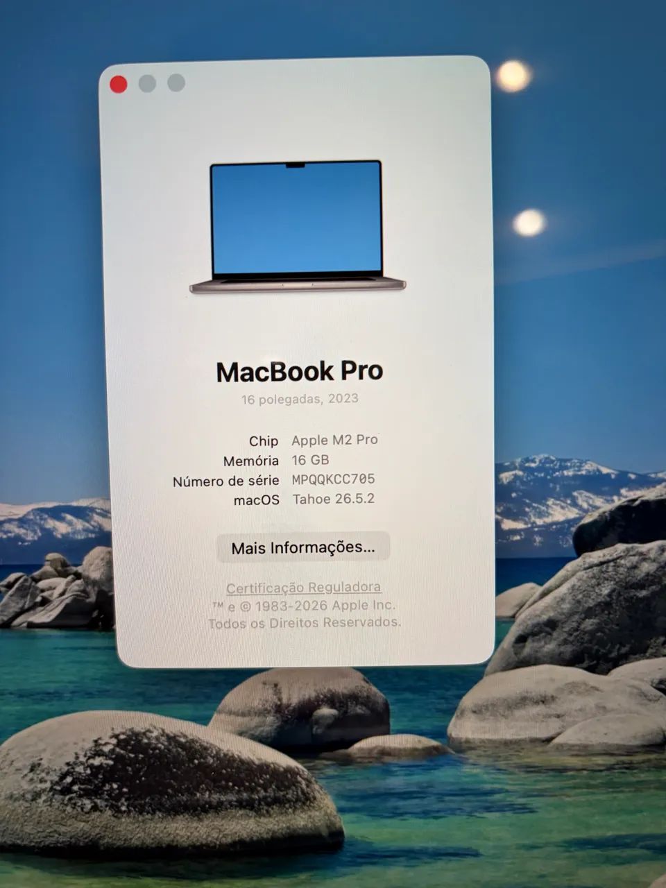 MacBook M2 Pro 16Gb 512ssd Tela 16 - Foto 2