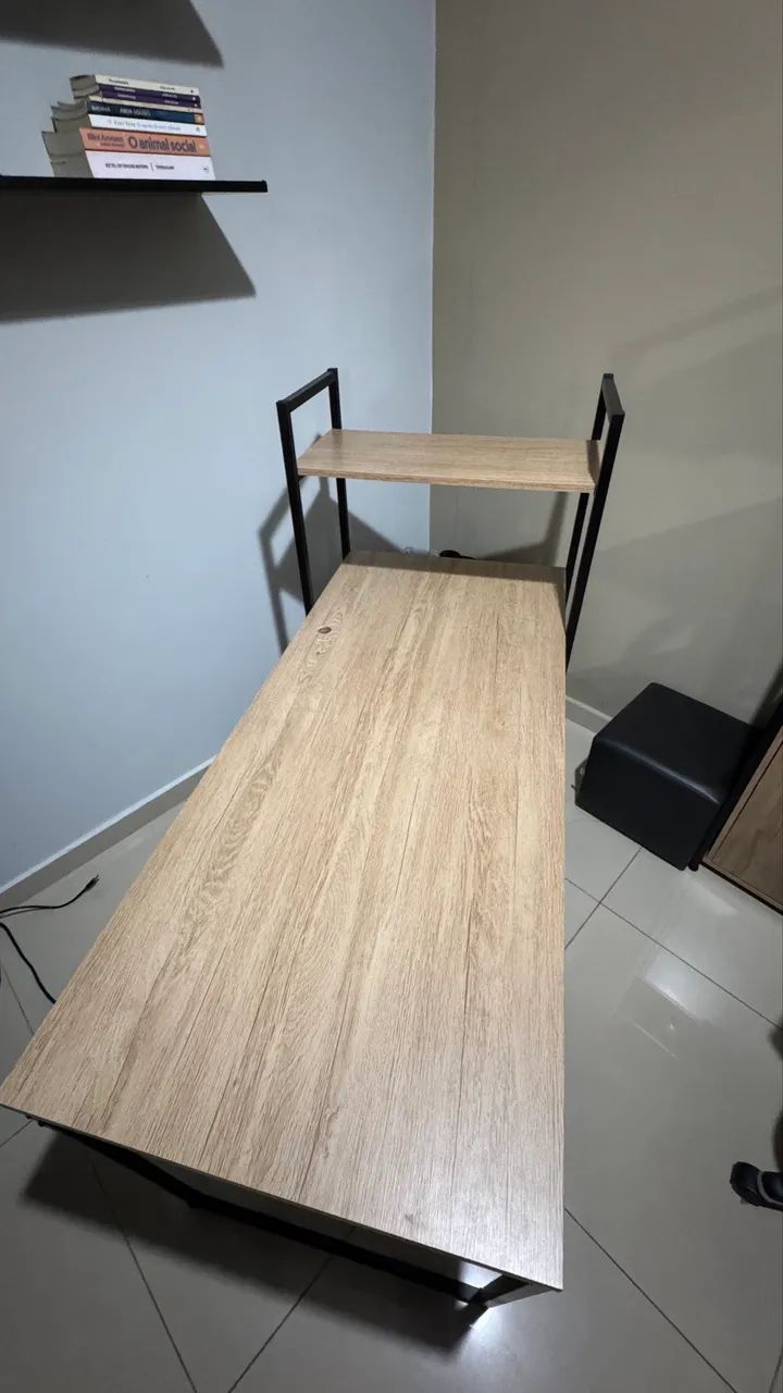 Mesa escritório c/ prateleiras Kappesberg - Foto 3