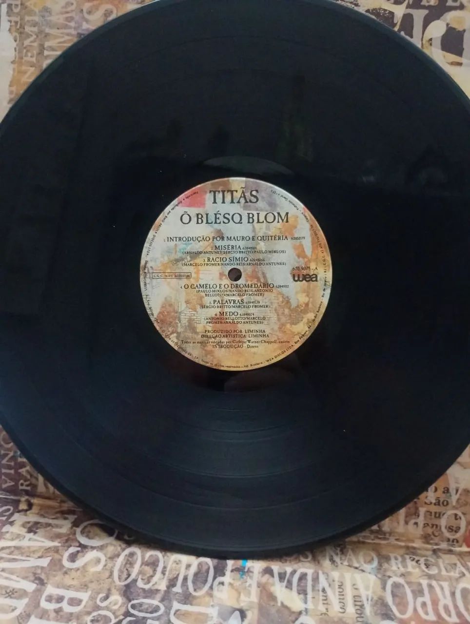 LP Titãs "Blesq blom" 1989  - Foto 4