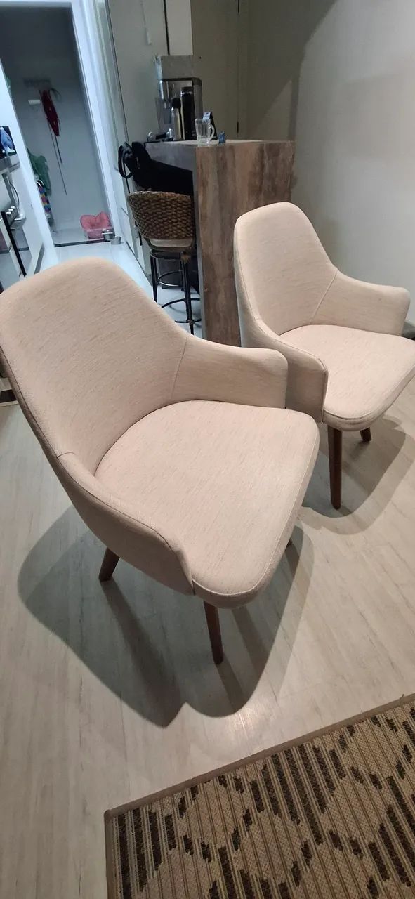 Poltronas giratoria.tecido  2 unidades 