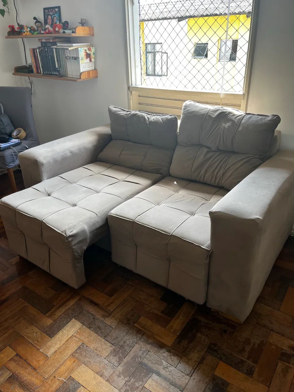 Sofá 2 lugares retrátil