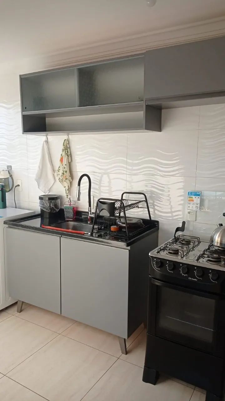 Cozinha Nice Madeira Cinza - Foto 3