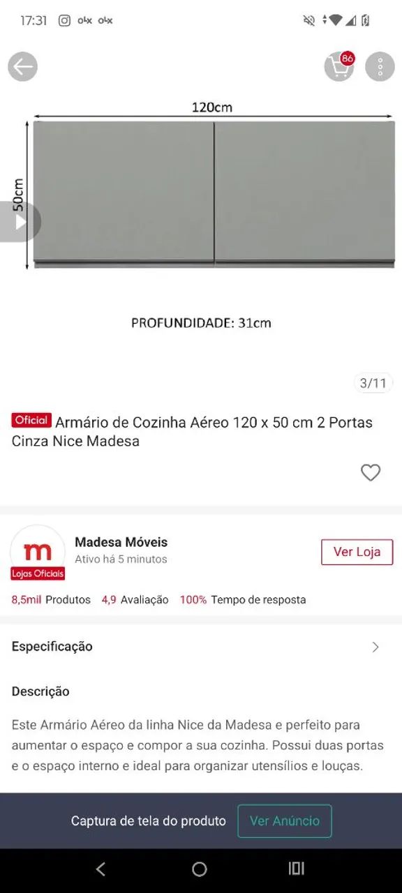 Armário usad em bom estado  - Foto 2
