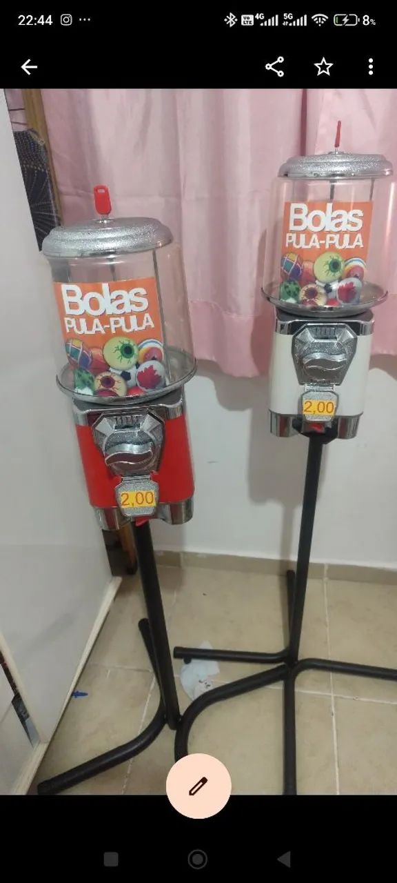 máquina de bolinha catraca de 2 reais 