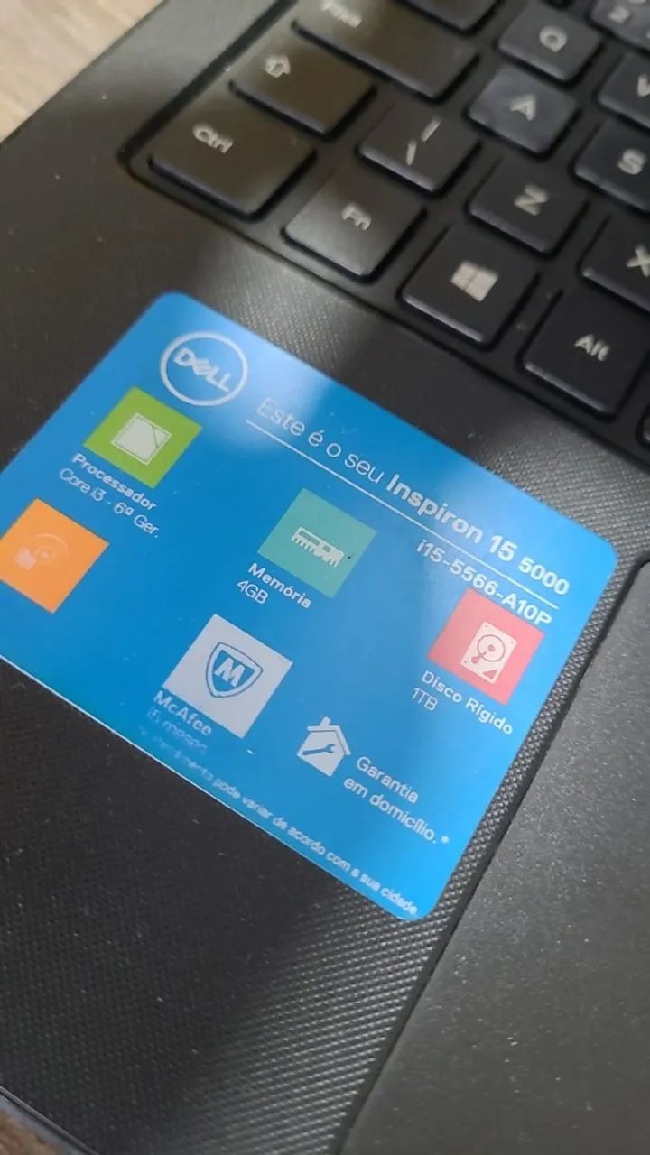 Notebook DELL 15 5000 para peças com processador e placa mãe - Foto 4