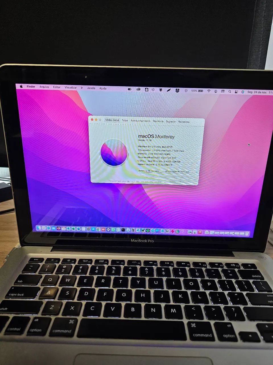 Macbook Pro A1278 i7 com 8GB de RAM 1,5TB SSD