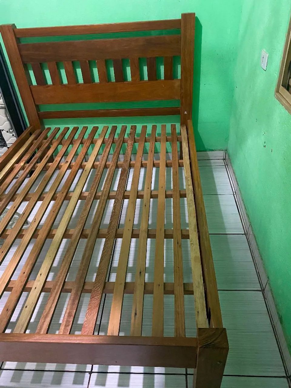 Cama de casal madeira maciça - Foto 2