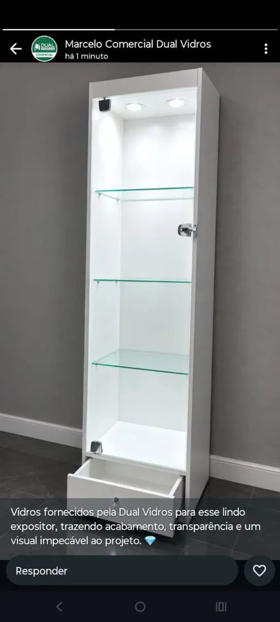 Vitrine vidro MDF ( sob encomenda) - Foto 2