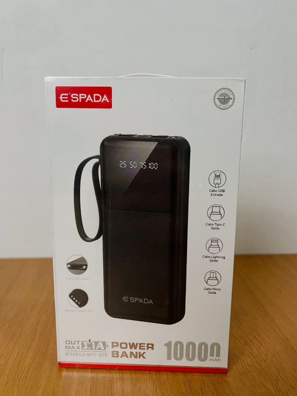 Power Bank E'SPADA 10.000mAh - Foto 2