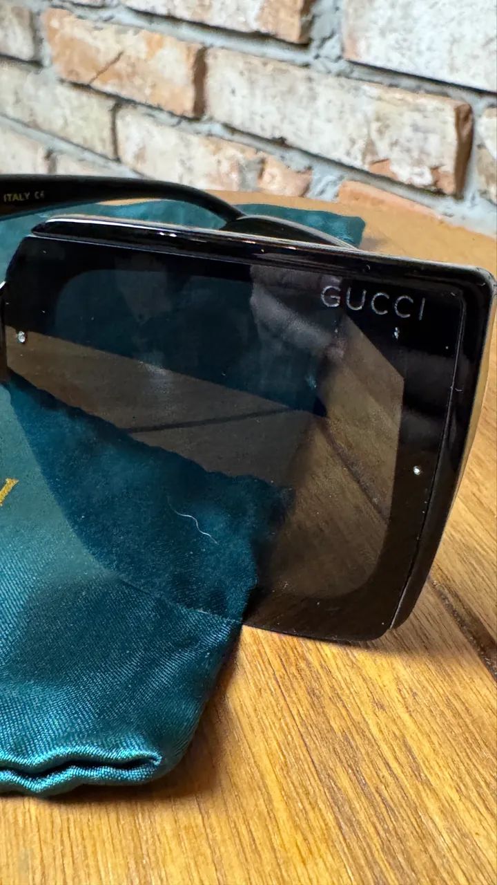 óculos de sol gucci preto 6138 - Foto 3
