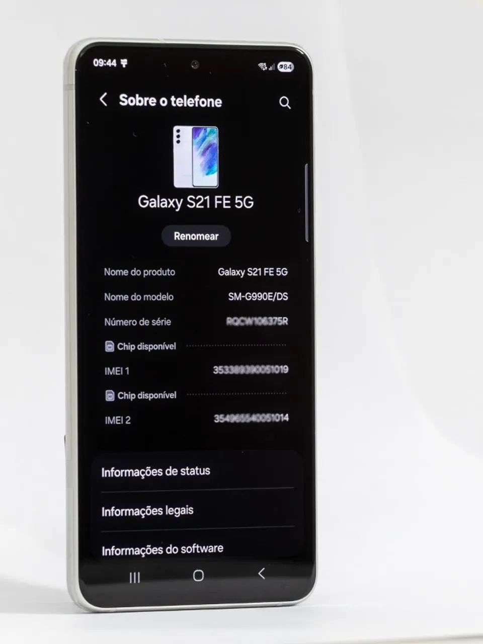 Dia dos pais - Samsung Galaxy S21 FE 5G Branco - 256 GB - Tela nova - Caixa original  - Foto 5