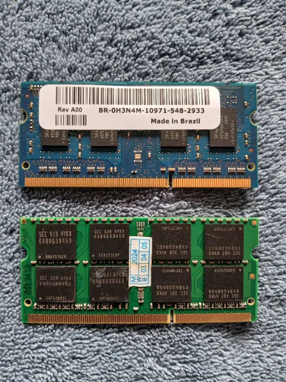KIT Memória DDR3 para notebook (8 e 4 gb)