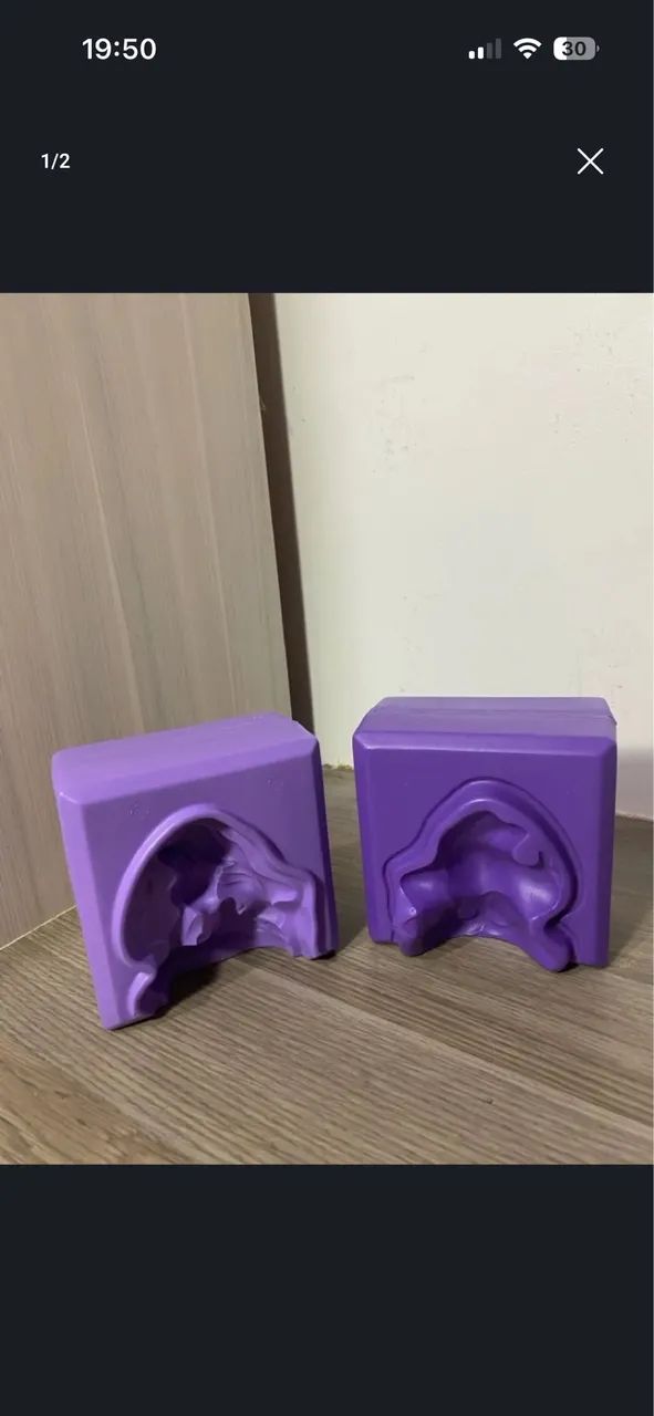 Molde de gesso princesas