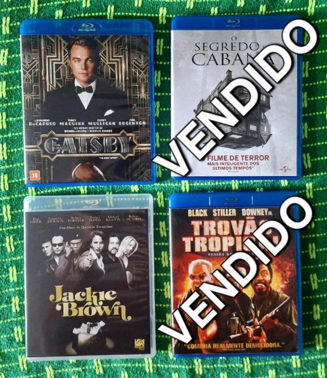 Blu-rays Jackie Brown e O Grande Gatsby