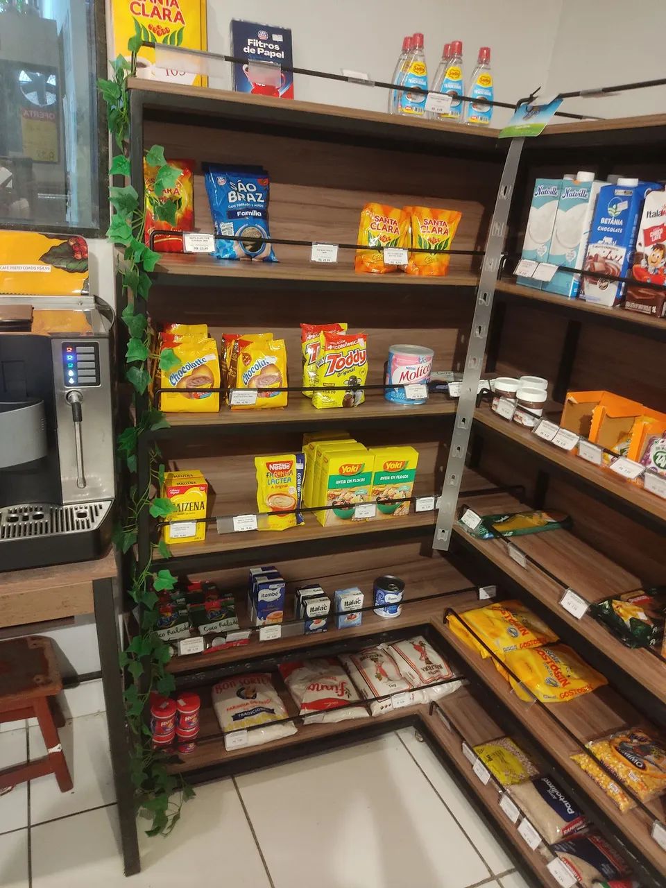 VENDO MÓVEL COMERCIAL EM "L" MDF COM TAMPO DE FUNDO E RODINHAS  - Foto 2