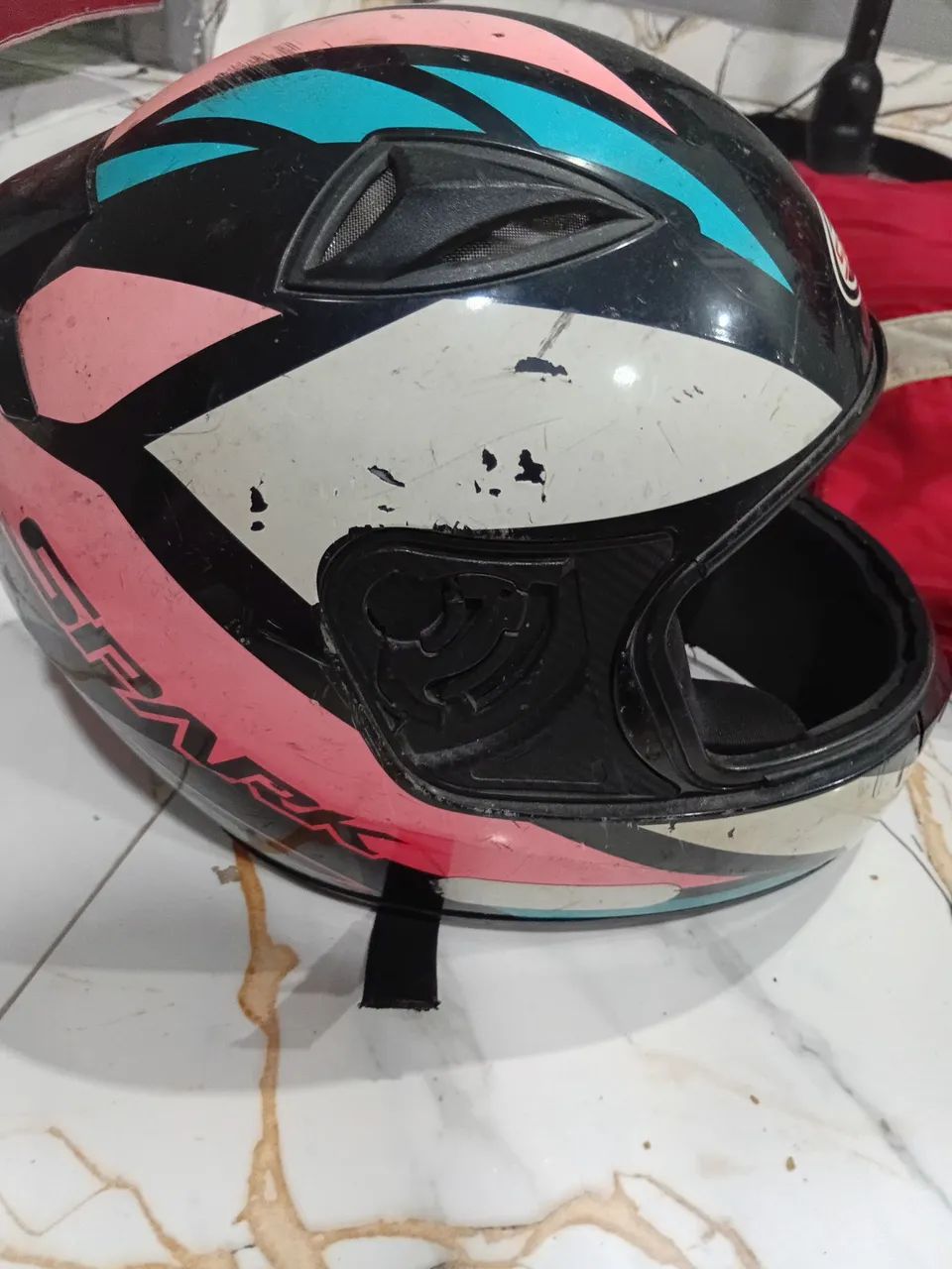 Capacete sem a viseira  - Foto 3