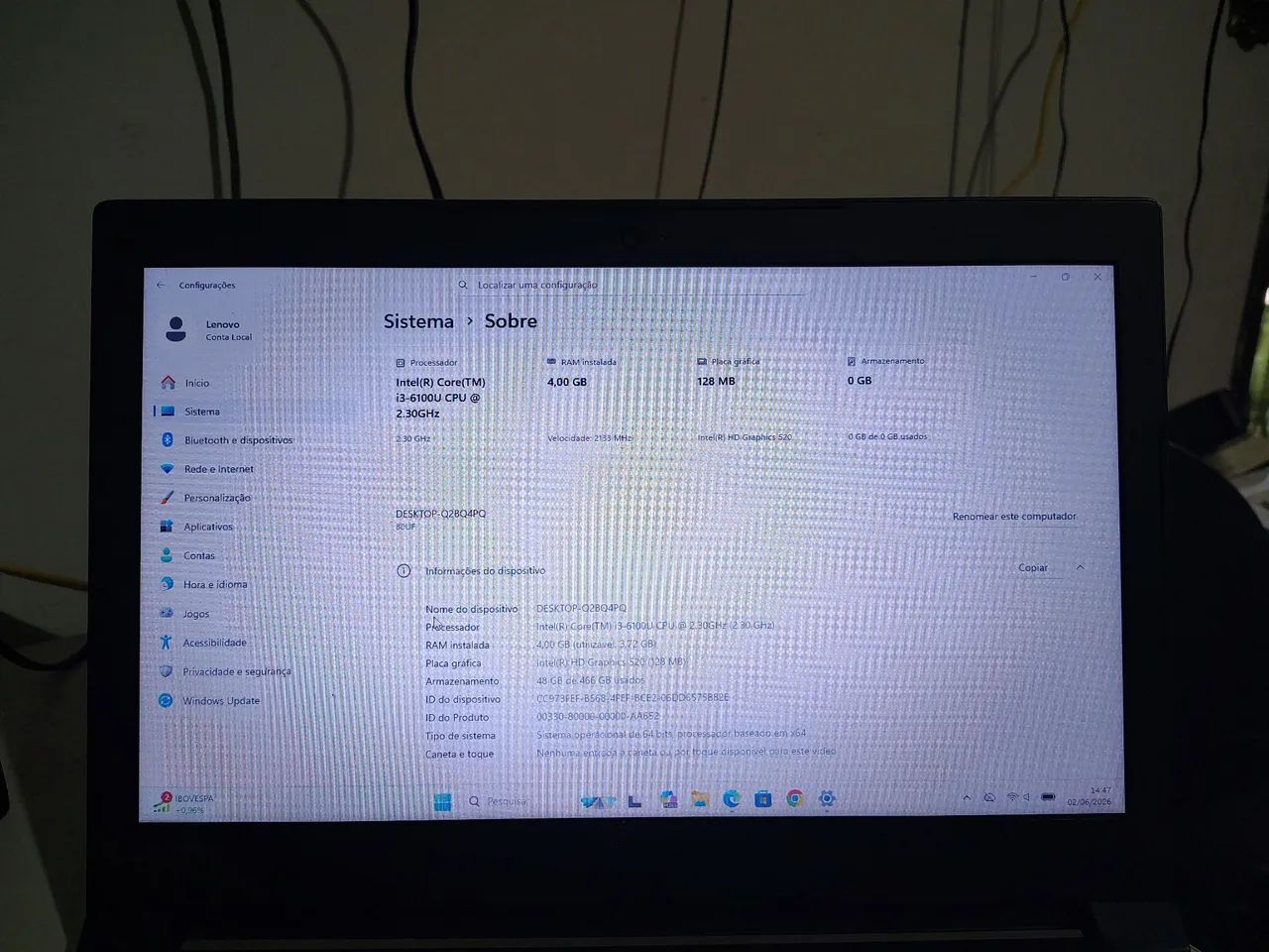 Ultrabook Lenovo ideapad v310 com i3 - Foto 2