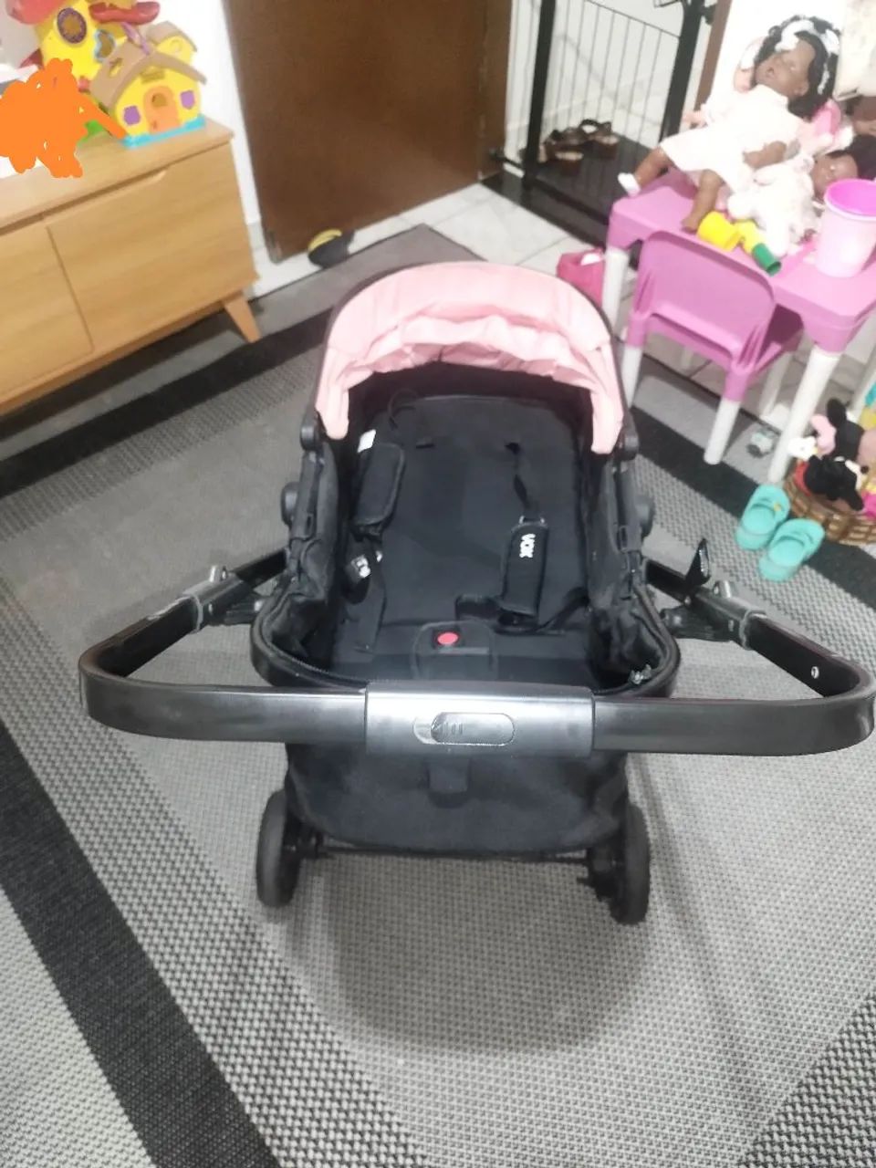 Carrinho Rosa de Bebê Reversível Galzerano Whoop - até 15kg - Foto 5