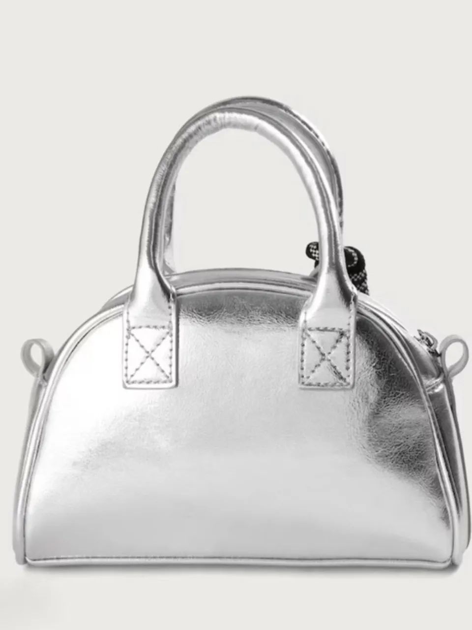 Bolsa Tote Prata Alexandre Pavão Pool - Foto 3