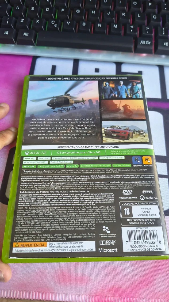GTA V PARA XBOX 360 ORIGINAL - Foto 3