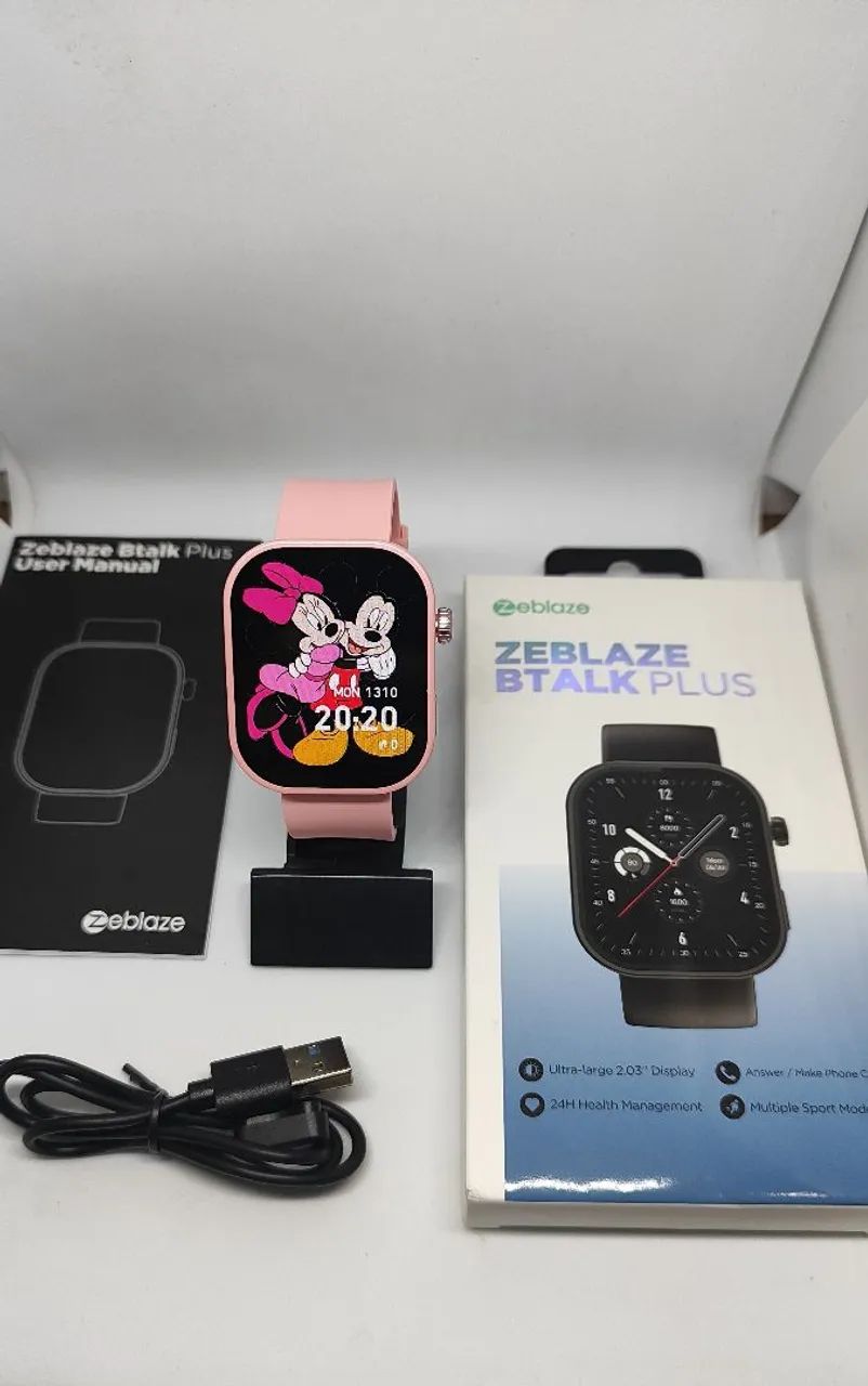 Smartwatch Zeblaze Btalk Plus Rosa Entrega Grátis <br>