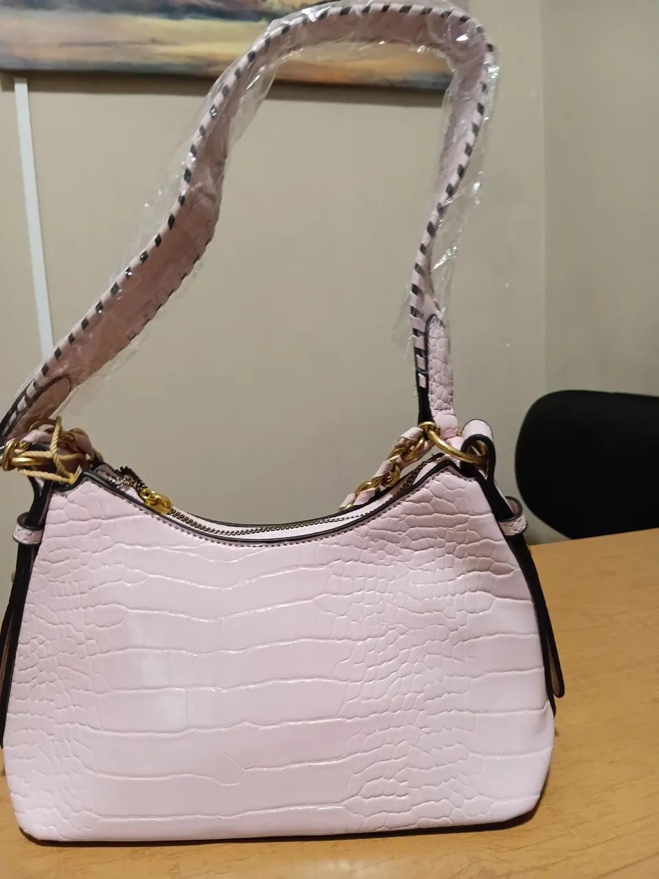 Bolsa rosa estilo baguete  - Foto 2