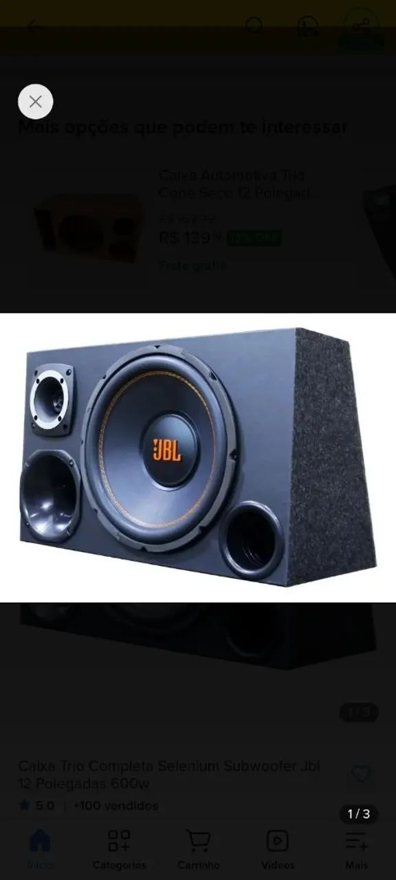 Vendo caixa trio JBL  - Foto 2