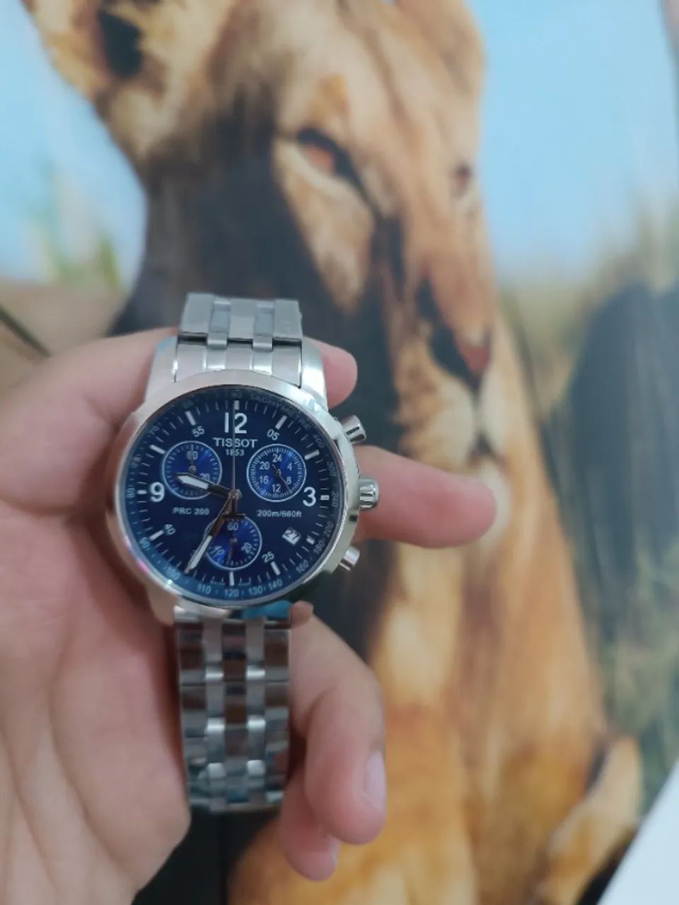 Relógio TISSOT PRC200 FUNDO AZUL TUDO FUNCIONAL ZERADO - Foto 2