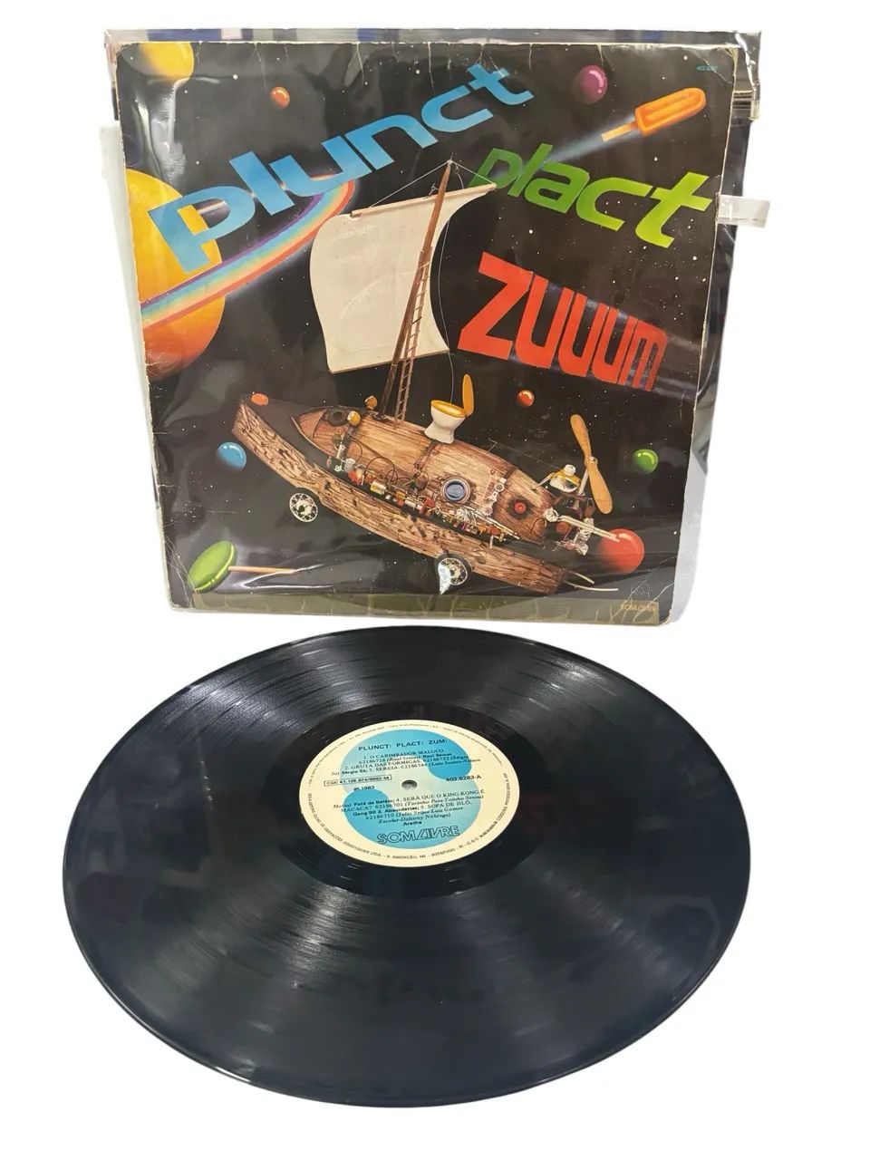 Lp Vinil Plunct Plact Zuuum Com Encarte 