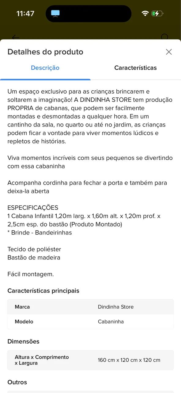 Cabaninha infantil - Foto 2