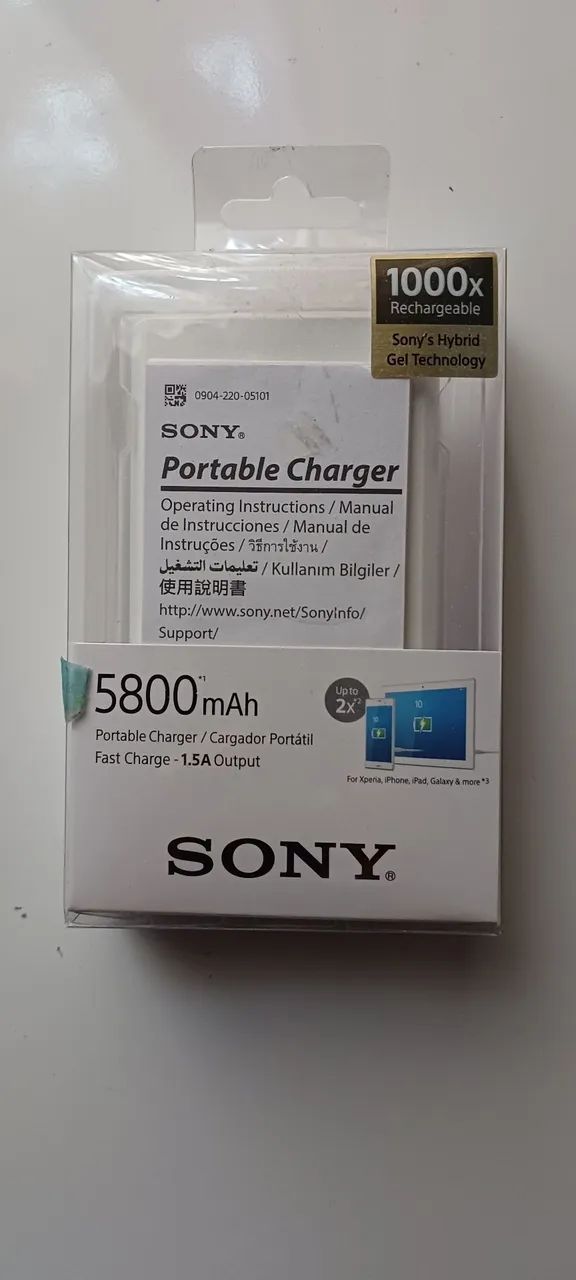 Power bank Sony original novo 