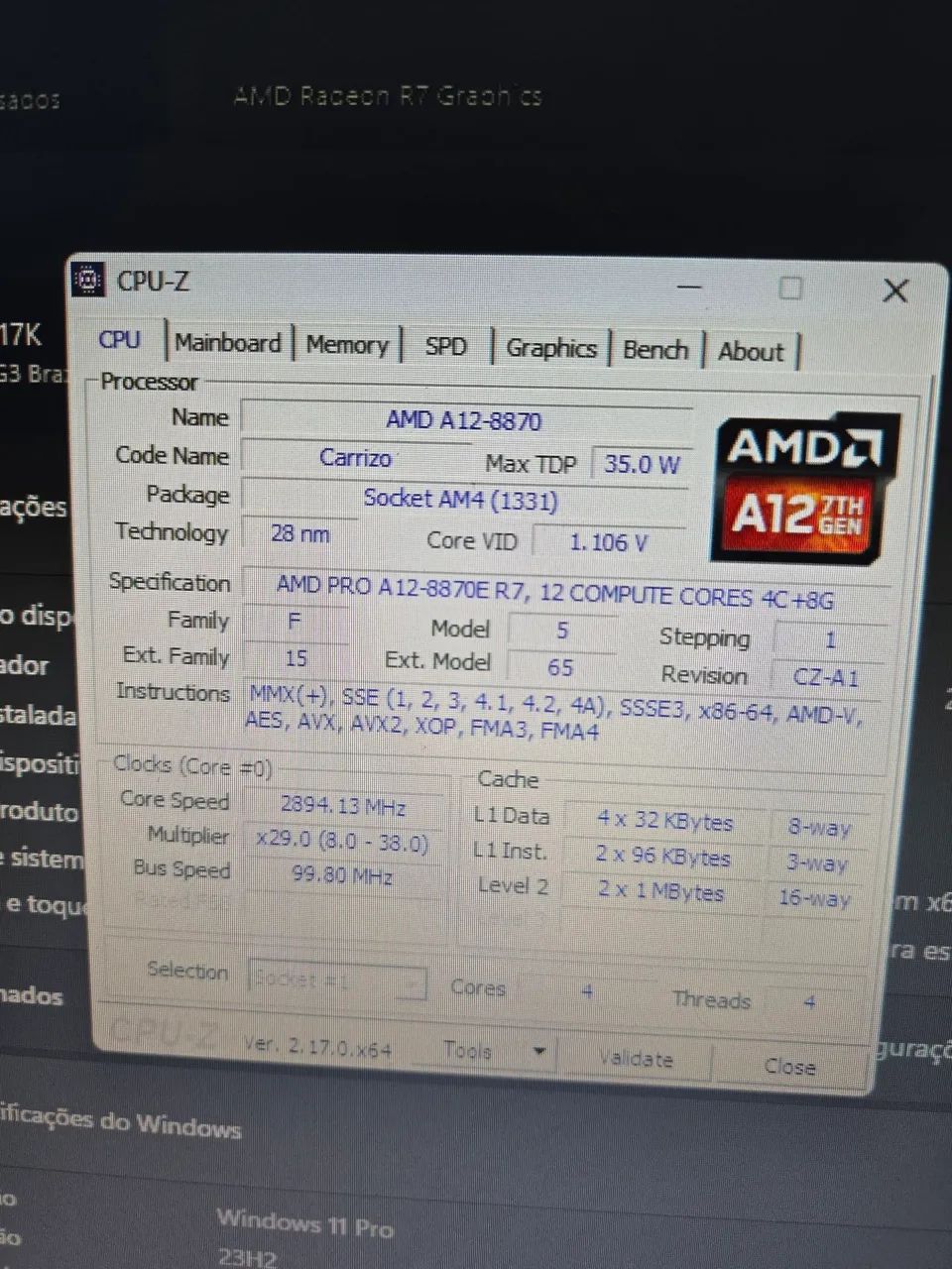 Mini PC HP AMD A12-8870 - Foto 2