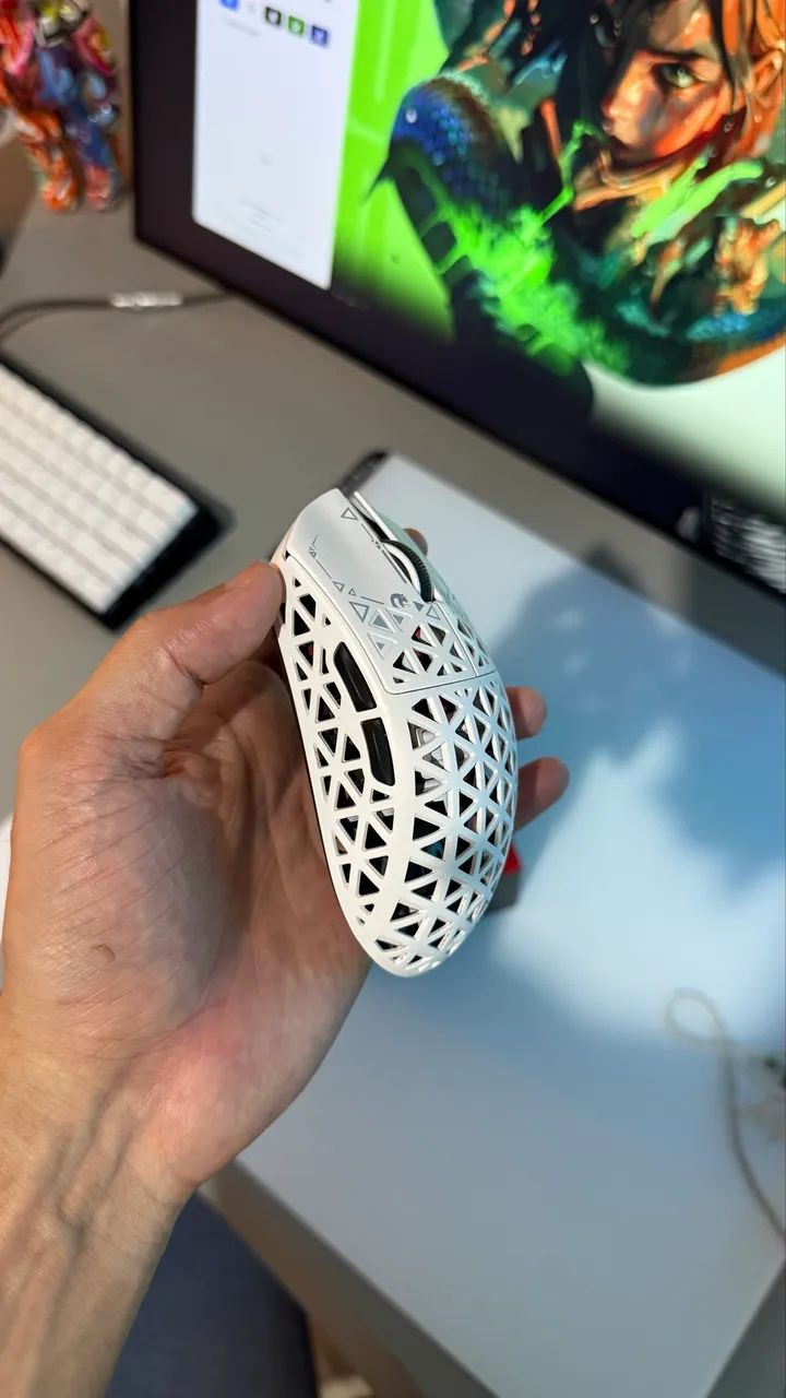 Mouse Mambasnake M5 ultra branco 