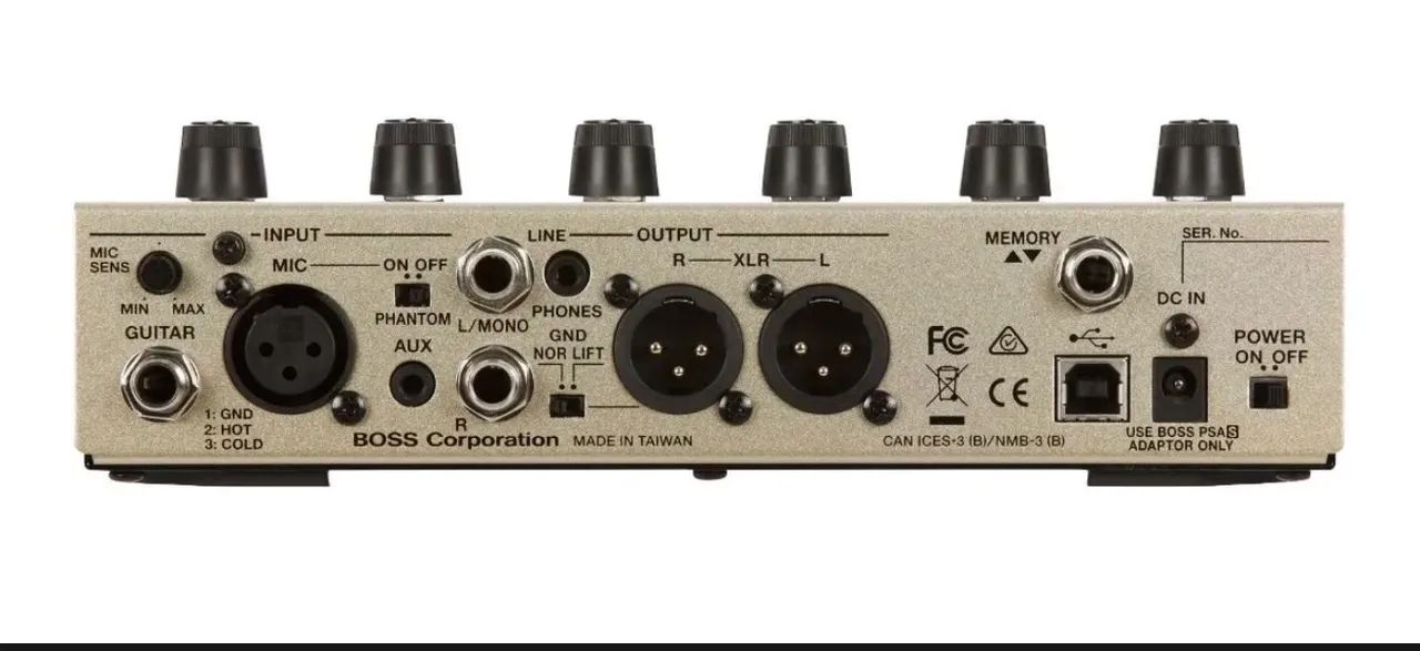 Pedal De Efeito Boss Vocal Effects Acoustic Singer Ve-8 Bege