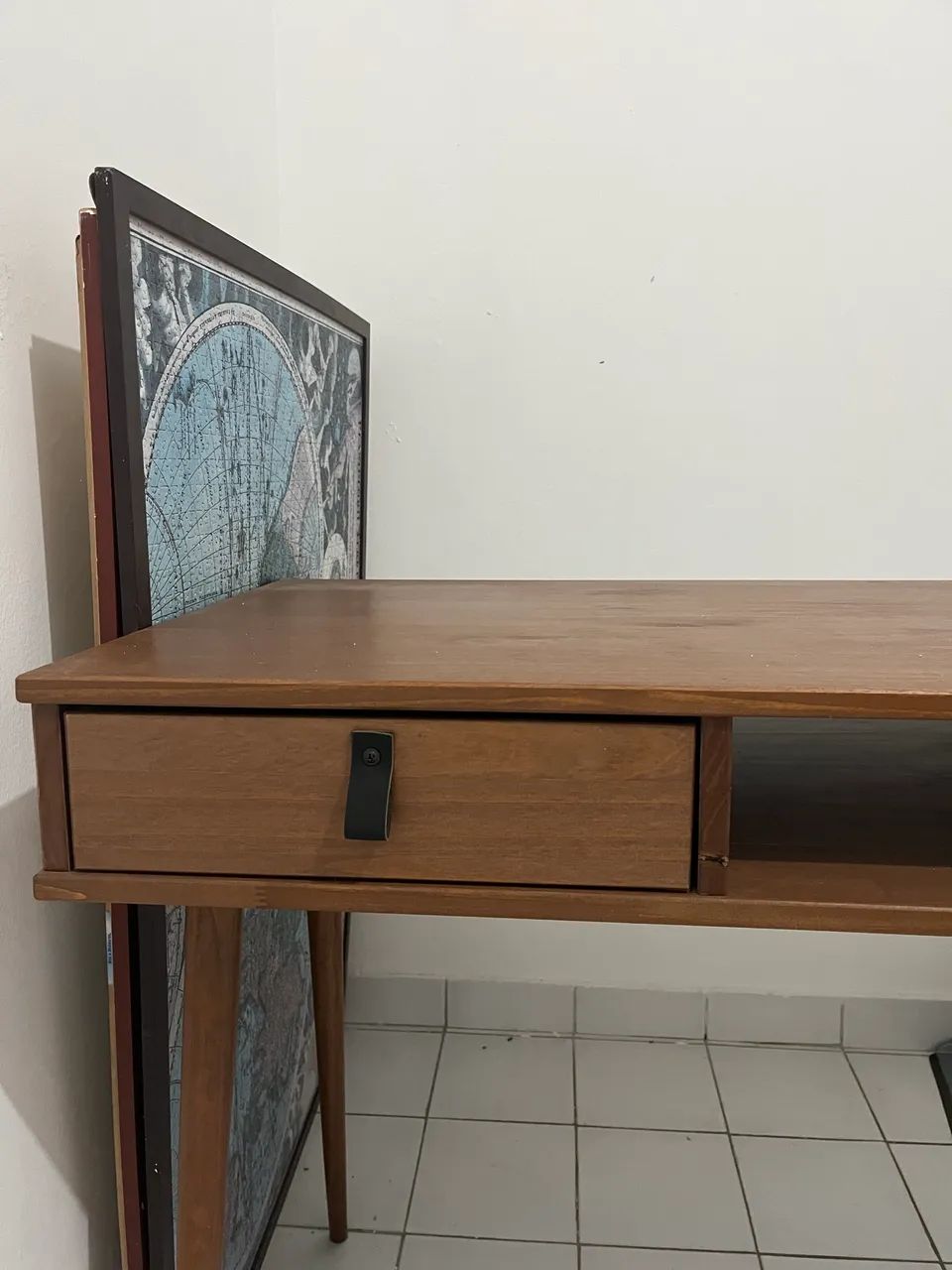 Mesa escrivaninha madeira macica  - Foto 3
