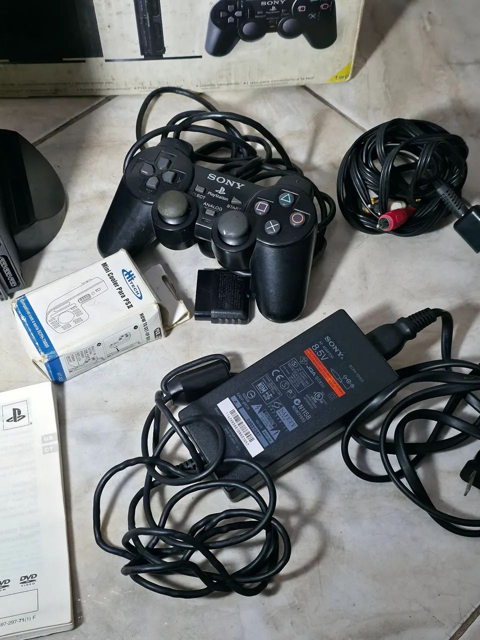 PS2 Liberado com controle, memory card e suporte - Foto 2