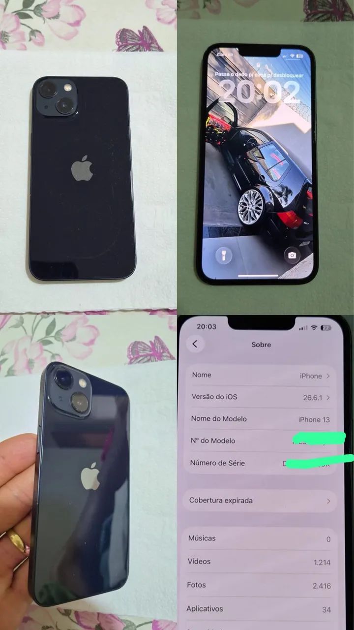 iPhone 13 128 giga saudade da bateria 86%  - Foto 2