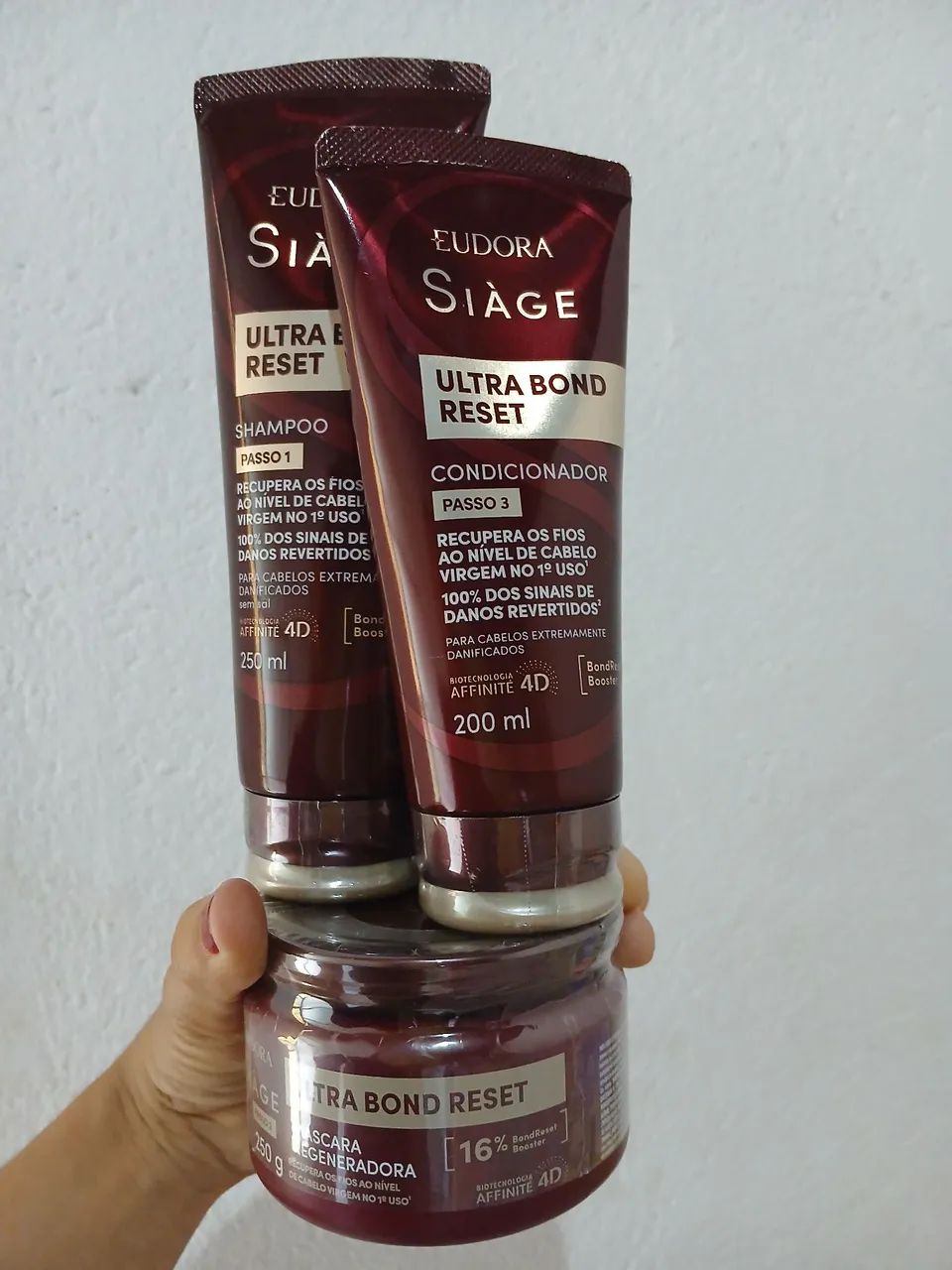 Kit shampoo o boticário com 3 peças promoção 