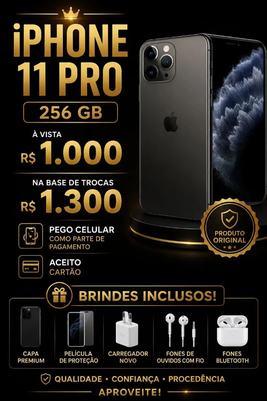 IPHONE 11 PRO 256 - Celulares e Smartphones - Alto Tarumã, Pinhais