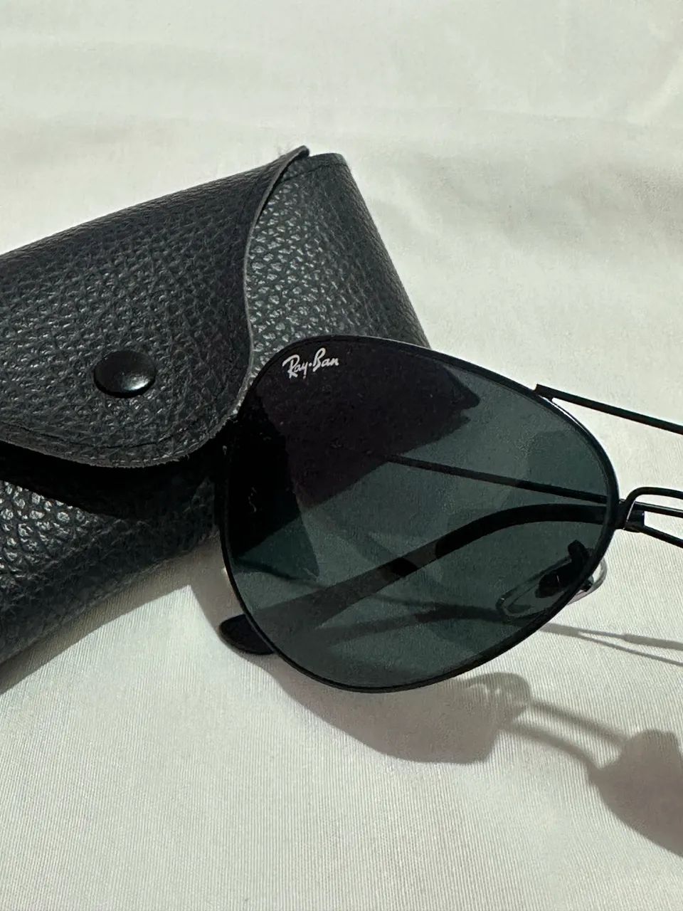 Óculos de Sol Ray-Ban Aviador Preto Original com Case - Foto 3