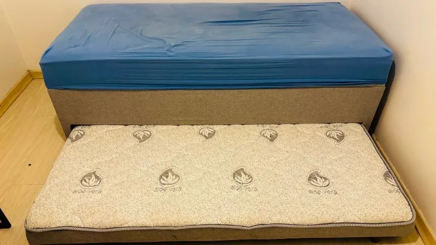 PRA VENDER HOJE !CAMA BOX DE SOLTEIRO COM BAU E CAMA EXTRA - Foto 3