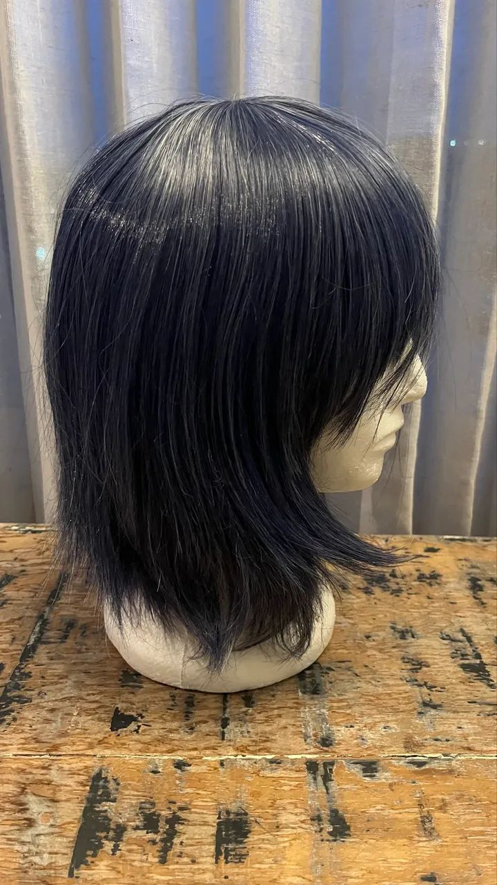Peruca/Wig Cosplay - Azul Escuro  - Foto 3