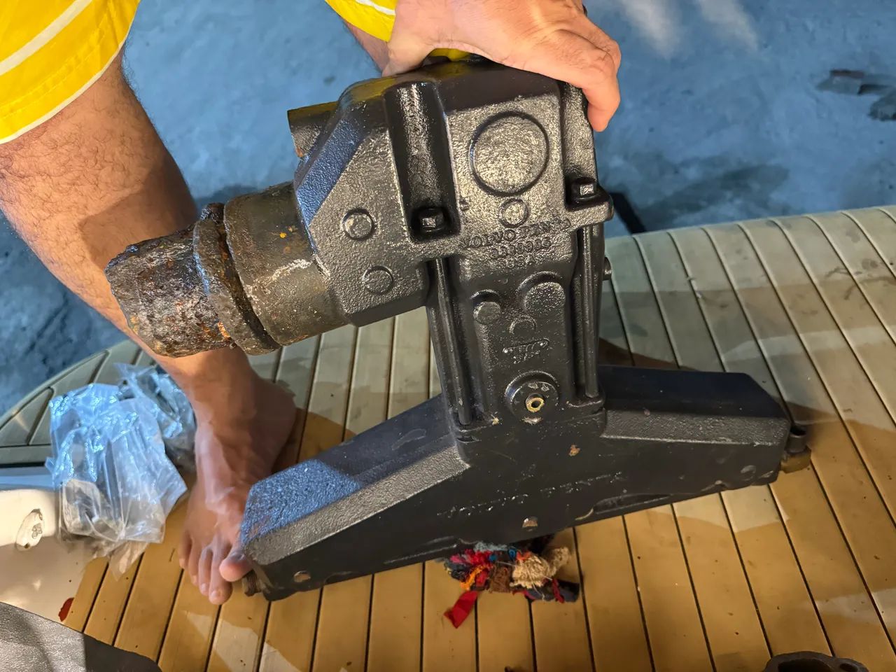 Par de Muflas e Cotovelo Volvo penta 5.7