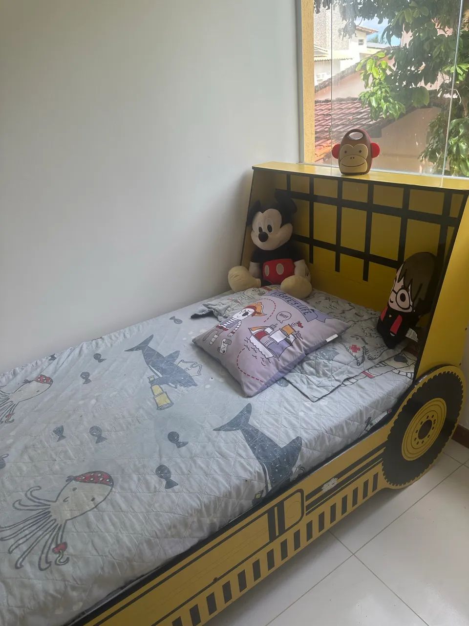 Cama infantil trator pouquíssimo uso  - Foto 4