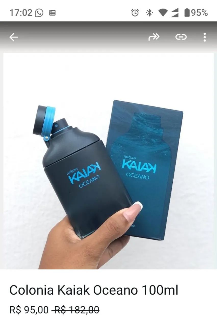 Perfume Kaiak masculino Natura 100ml - Foto 3