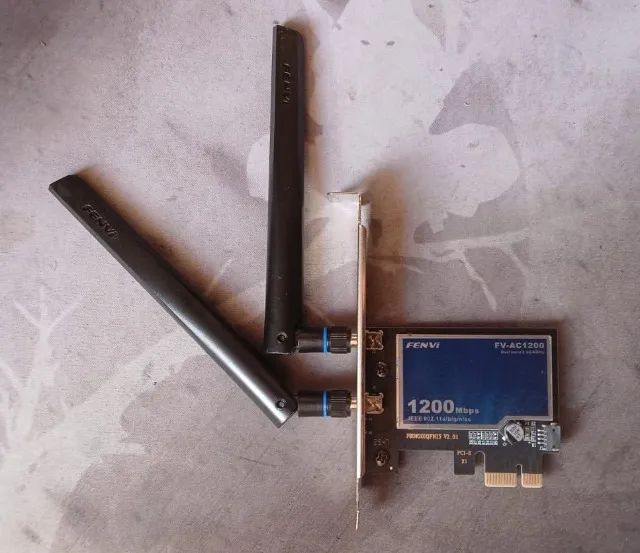 Placa de Rede WiFi Intel 1200 Mbps Dual Band Pci-Ex com Bluetooth - Foto 2