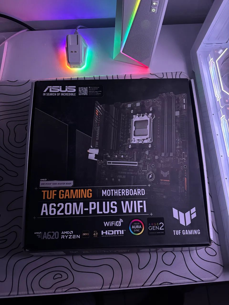 Placa mãe DDR5 TUF GAMING A620m-PLUS WIFI AM5 - Peças de Hardware