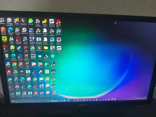 rx 570 power collor  4gb e monitor acer 22 polegadas full hd 60  60 hertz - Foto 3